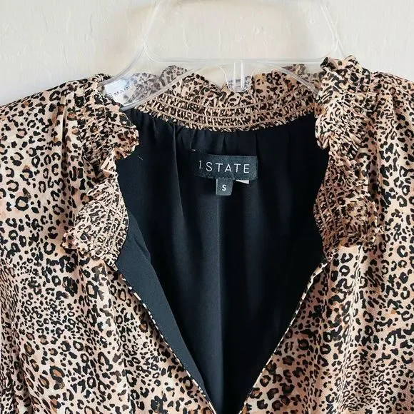 1 State Women’s Sleeveless Leopard High Low Dress Size S - Picture 8 of 9